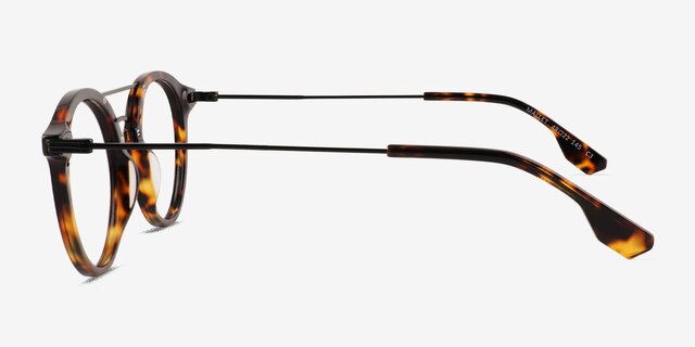 Mallet Tortoise Black AcetateEyeglass Frames from EyeBuyDirect, Side View