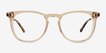 Vinyl Clear Light Brown AcetateEyeglass Frames from EyeBuyDirect, Front View