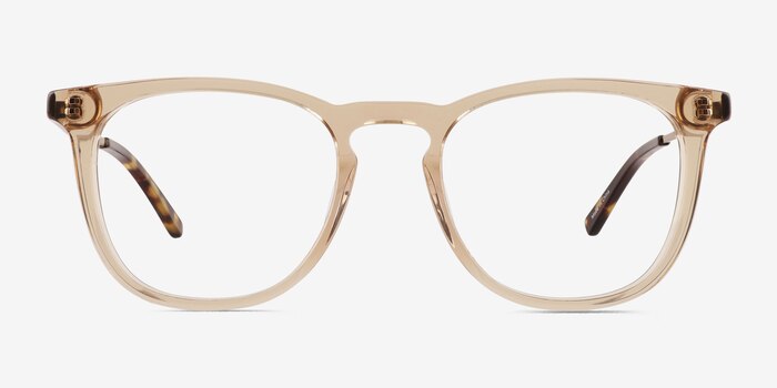 Vinyl Clear Light Brown Acetate Eyeglass Frames from EyeBuyDirect