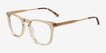 Vinyl Clear Light Brown AcetateEyeglass Frames from EyeBuyDirect, Angle View