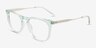 Vinyl Clear Mint AcetateEyeglass Frames from EyeBuyDirect, Angle View