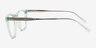 Vinyl Clear Mint AcetateEyeglass Frames from EyeBuyDirect, Side View