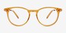 Snap Clear Orange AcetateEyeglass Frames from EyeBuyDirect, Front View