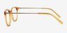 Snap Clear Orange AcetateEyeglass Frames from EyeBuyDirect, Side View