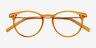 Snap Clear Orange AcetateEyeglass Frames from EyeBuyDirect, Closed View
