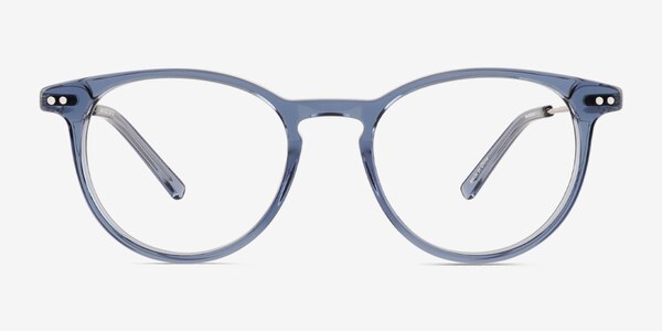 Snap Clear Blue Acetate Eyeglass Frames