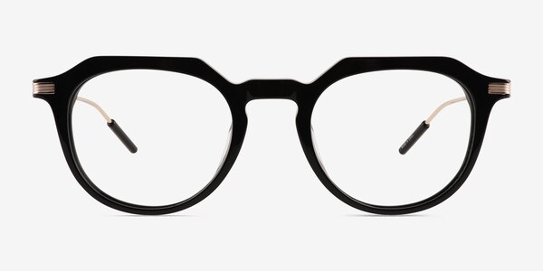 Chisle Black Gold Acetate Eyeglass Frames