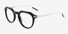 Chisle Black Gold AcétateMontures de lunettes de vue d'EyeBuyDirect, Vue d'Angle