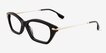 Vise Black Gold AcetateEyeglass Frames from EyeBuyDirect, Angle View