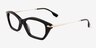 Vise Black Gold AcetateEyeglass Frames from EyeBuyDirect, Angle View