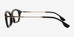 Vise Black Gold AcetateEyeglass Frames from EyeBuyDirect, Side View