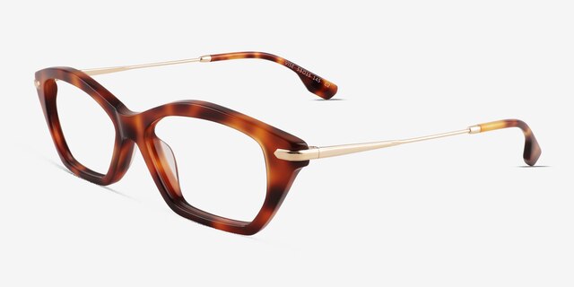 Vise Tortoise Gold AcetateEyeglass Frames from EyeBuyDirect, Angle View
