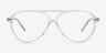 Uni Clear Green AcetateEyeglass Frames from EyeBuyDirect, Front View