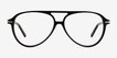 Uni Black AcetateEyeglass Frames from EyeBuyDirect, Front View