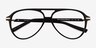 Uni Black AcetateEyeglass Frames from EyeBuyDirect, Closed View