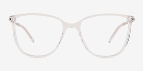 Study Transparent Acétate Montures de lunettes de vue d'EyeBuyDirect, Vue de Face
