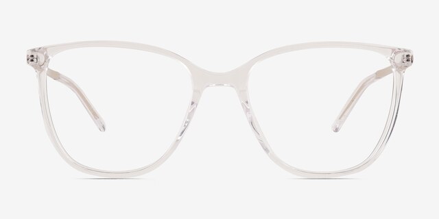 Study Clear AcetateEyeglass Frames from EyeBuyDirect, Front View