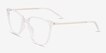 Study Clear AcetateEyeglass Frames from EyeBuyDirect, Angle View