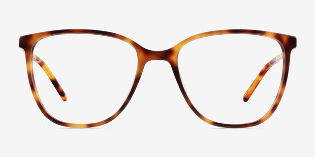 Study Brown Tortoise AcetateEyeglass Frames from EyeBuyDirect, Front View