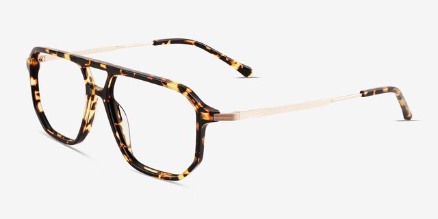 Craft Spotty Tortoise AcetateEyeglass Frames from EyeBuyDirect, Angle View