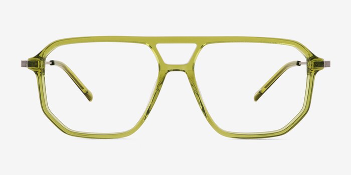 Craft Clear Green Acétate Montures de lunettes de vue d'EyeBuyDirect