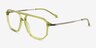 Craft Clear Green AcetateEyeglass Frames from EyeBuyDirect, Angle View