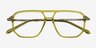 Craft Clear Green AcetateEyeglass Frames from EyeBuyDirect, Closed View