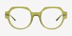 File Clear Green AcetateEyeglass Frames from EyeBuyDirect, Front View