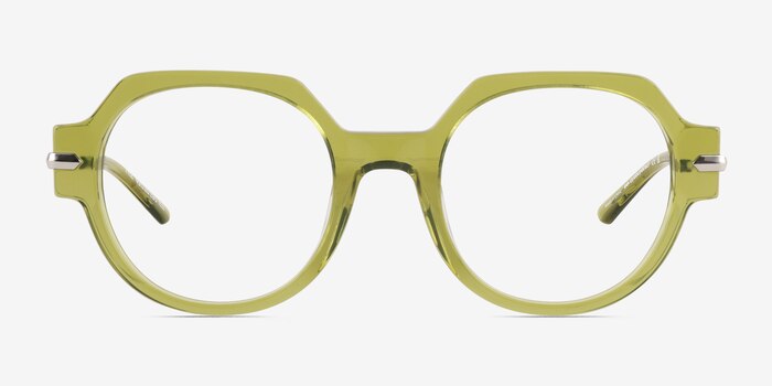 File Clear Green Acétate Montures de lunettes de vue d'EyeBuyDirect