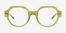 File Clear Green AcetateEyeglass Frames from EyeBuyDirect, Front View