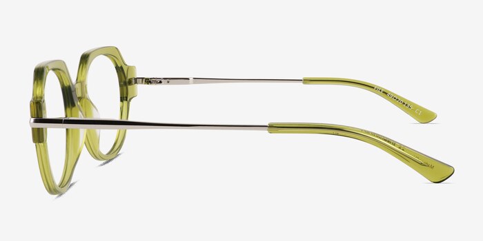 File Clear Green Acétate Montures de lunettes de vue d'EyeBuyDirect