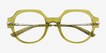 File Clear Green AcetateEyeglass Frames from EyeBuyDirect, Closed View