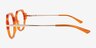 File Clear Orange AcetateEyeglass Frames from EyeBuyDirect, Side View