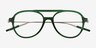 Anvil Clear Green AcetateEyeglass Frames from EyeBuyDirect, Closed View