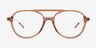 Anvil Clear Brown AcetateEyeglass Frames from EyeBuyDirect, Front View