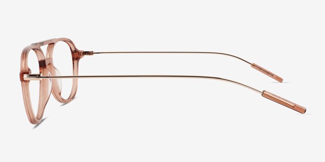 Anvil Clear Brown AcetateEyeglass Frames from EyeBuyDirect, Side View