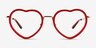 Loving Red AcetateEyeglass Frames from EyeBuyDirect, Front View