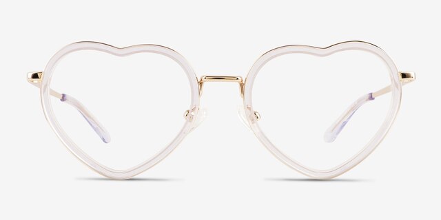 Loving Transparent AcétateMontures de lunettes de vue d'EyeBuyDirect, Vue de Face
