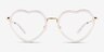 Loving Transparent AcétateMontures de lunettes de vue d'EyeBuyDirect, Vue de Face