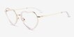Loving Clear AcetateEyeglass Frames from EyeBuyDirect, Angle View