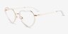 Loving Transparent AcétateMontures de lunettes de vue d'EyeBuyDirect, Vue d'Angle