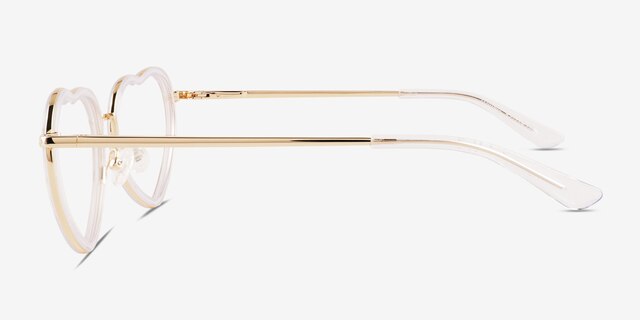 Loving Transparent AcétateMontures de lunettes de vue d'EyeBuyDirect, Vue de Côté