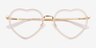 Loving Transparent AcétateMontures de lunettes de vue d'EyeBuyDirect, Vue Rapprochée
