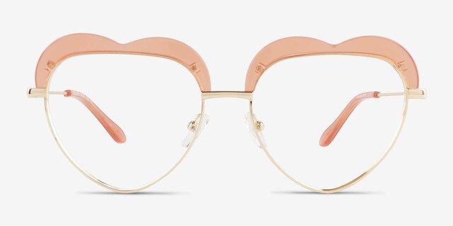 Soulmate Pink AcetateEyeglass Frames from EyeBuyDirect, Front View