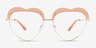 Soulmate Pink AcetateEyeglass Frames from EyeBuyDirect, Front View