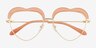 Soulmate Pink AcetateEyeglass Frames from EyeBuyDirect, Closed View
