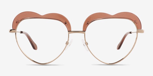 Soulmate Brown AcetateEyeglass Frames from EyeBuyDirect, Front View