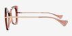 Swallowtail Coral AcetateEyeglass Frames from EyeBuyDirect, Side View