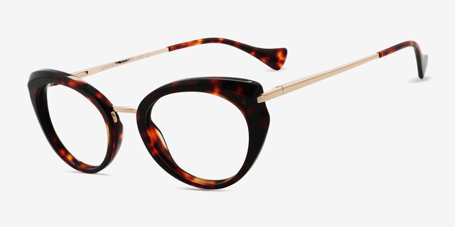 Admiral Tortoise AcetateEyeglass Frames from EyeBuyDirect, Angle View