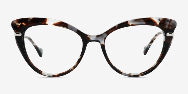 Emperor Ivory Tortoise AcetateEyeglass Frames from EyeBuyDirect, Front View